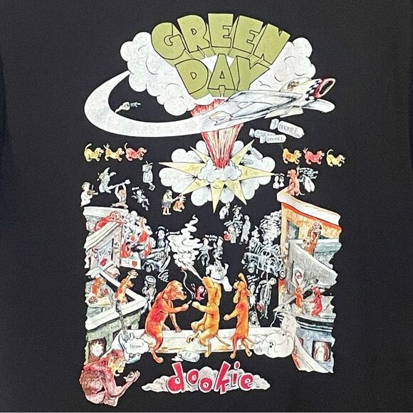 Green Day Black Dookie Short Sleeve T-shirt Unisex, size Medium - Picture 3 of 6